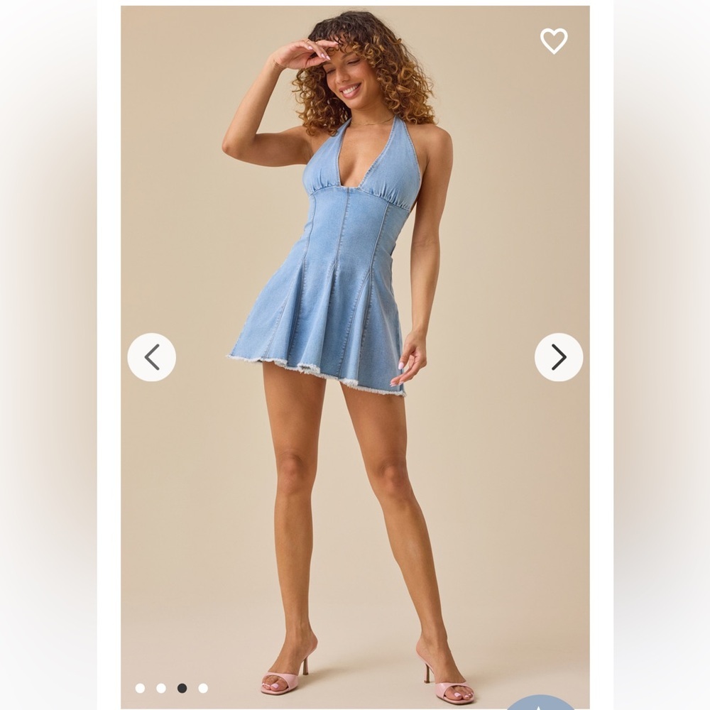 New with tags Altar’d State Easton Denim Mini Dress - Picture 3 of 4